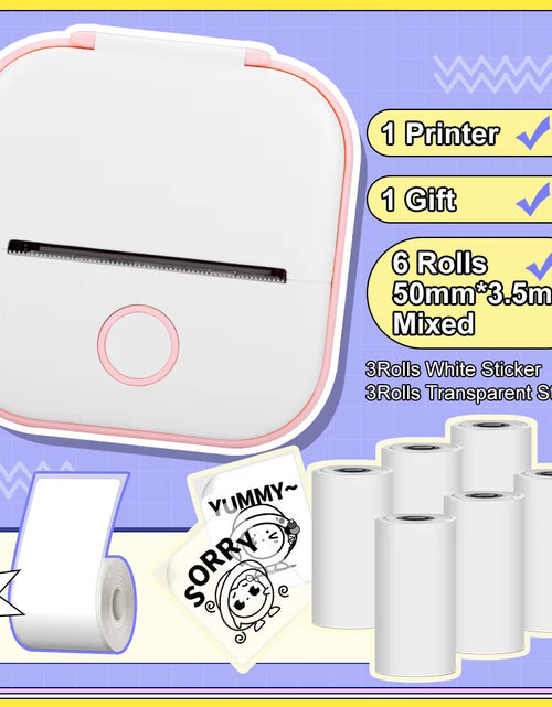 Load image into Gallery viewer, Phomemo T02 Pocket Printer Portable Thermal Printer Inkless Stickers Maker Mini Wireless Printer for Home School Office
