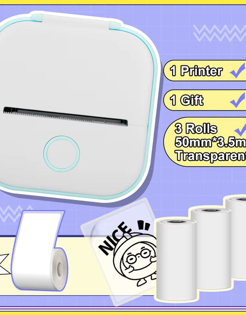 Load image into Gallery viewer, Phomemo T02 Pocket Printer Portable Thermal Printer Inkless Stickers Maker Mini Wireless Printer for Home School Office
