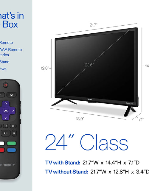 Load image into Gallery viewer, 24” Class 720P HD Roku Smart Television, 100012590
