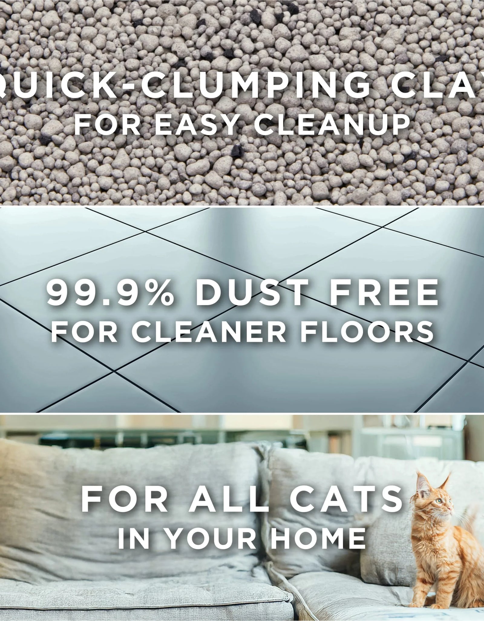 Purina  Free and Clean Clumping Cat Litter, Unscented, 35 Lb Pail