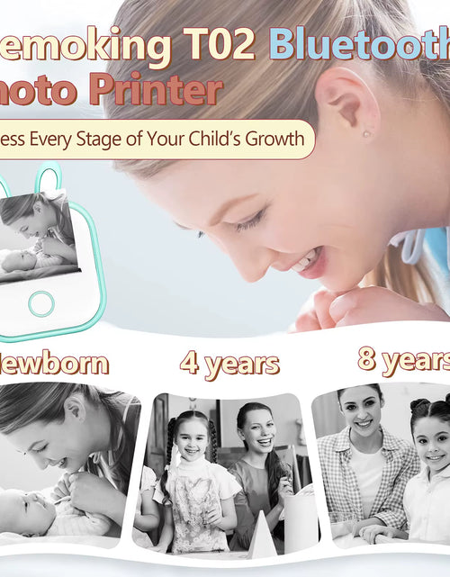 Load image into Gallery viewer, Phomemo T02 Pocket Printer Portable Thermal Printer Inkless Stickers Maker Mini Wireless Printer for Home School Office

