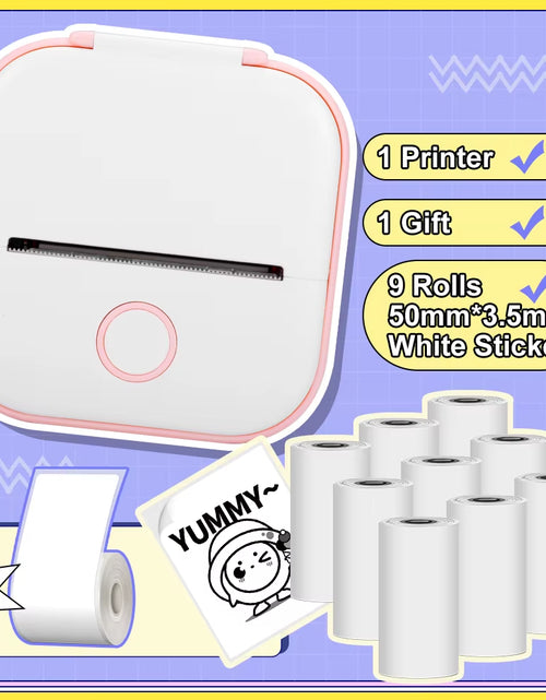 Load image into Gallery viewer, Phomemo T02 Pocket Printer Portable Thermal Printer Inkless Stickers Maker Mini Wireless Printer for Home School Office
