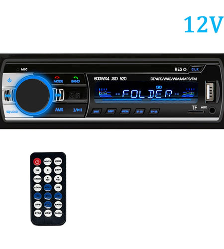 Car Radio 1 Din Stereo Player Digital Bluetooth Car MP3 Player 60Wx4 FM Radio Stereo Audio Music USB/SD with in Dash AUX Input