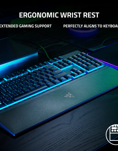Load image into Gallery viewer, Ornata V3 X Full-Size Wired Membrane Gaming Keyboard for PC, Chroma RGB, Wrist Rest, Black
