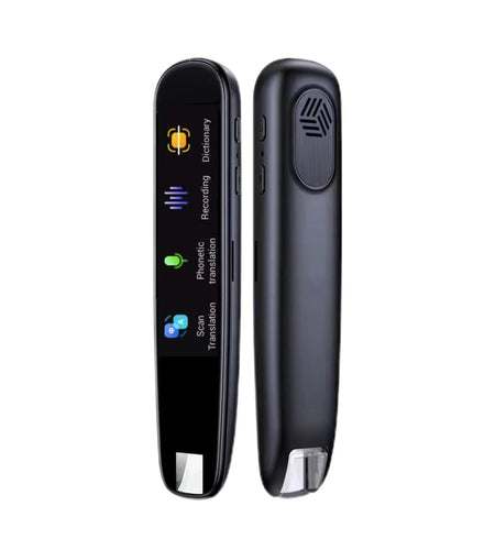 Translation Pen, Bolígrafo Traductor De Idioma, Memory Included Offline Photo Translation Service Electronic Smart Touchscreen Scanning Translation Pen (Black, Abs)