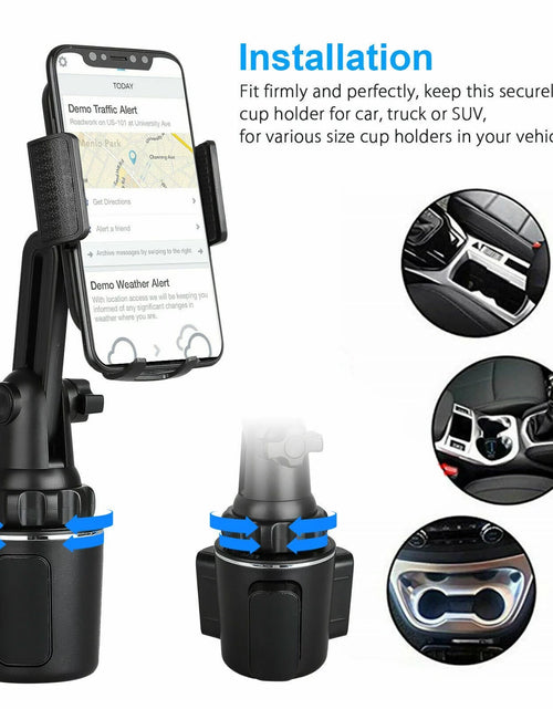 Load image into Gallery viewer, Car Phone Holder Mount, Phone Mount for Car Universal 360 Adjustable Phone Holder , Car Cup Holder for All Smartphones
