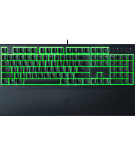 Ornata V3 X Full-Size Wired Membrane Gaming Keyboard for PC, Chroma RGB, Wrist Rest, Black