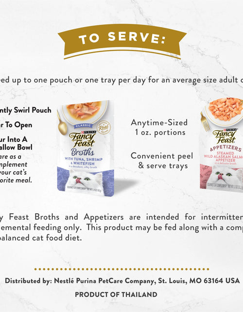Load image into Gallery viewer, Purina  Broths &amp; Appetizers Kitten Food, Wet Cat Food, Complement Collection, 12 Pack
