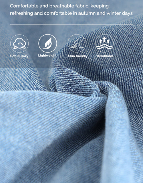 Load image into Gallery viewer, Denim Jacket for Women Long Sleeve Boyfriend Jean Jacket Loose Coat White XL Female
