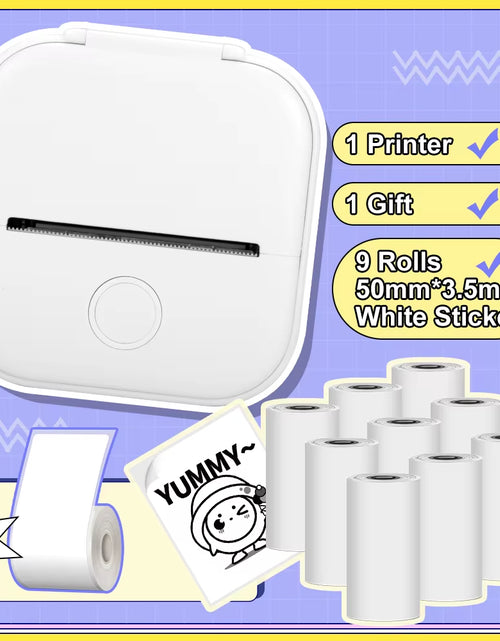 Load image into Gallery viewer, Phomemo T02 Pocket Printer Portable Thermal Printer Inkless Stickers Maker Mini Wireless Printer for Home School Office
