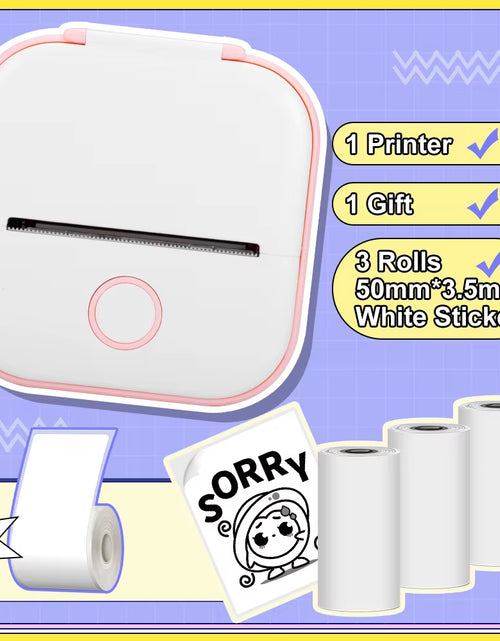 Load image into Gallery viewer, Phomemo T02 Pocket Printer Portable Thermal Printer Inkless Stickers Maker Mini Wireless Printer for Home School Office
