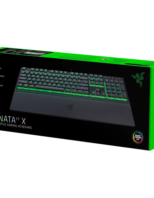 Load image into Gallery viewer, Ornata V3 X Full-Size Wired Membrane Gaming Keyboard for PC, Chroma RGB, Wrist Rest, Black
