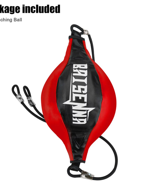 Load image into Gallery viewer, Double End Ball,  Boxing Speed Dodge Training Ball Leather Punch Bag Hanging Speed Ball for Gym Boxing Speed Training, Includes Cord, Stress Relief Exercise Equipment, Adult Teenagerss

