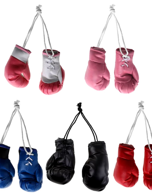 Load image into Gallery viewer, Mini Boxing Gloves Miniature Punching Gloves Car Hanging Pendant Boxing Gloves Model Decoration Rearview Mirrors Styling
