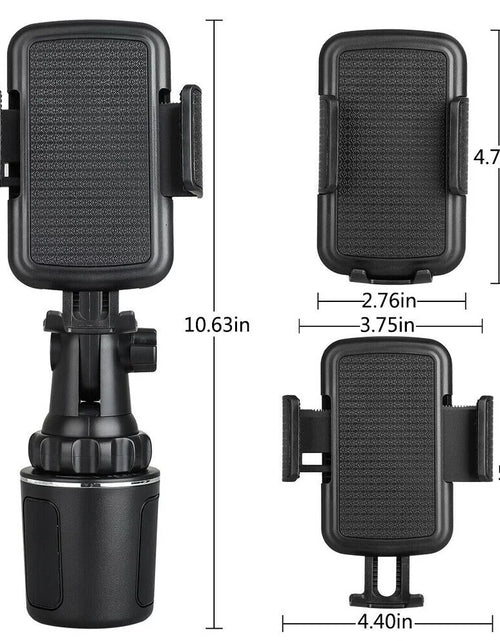 Load image into Gallery viewer, Car Phone Holder Mount, Phone Mount for Car Universal 360 Adjustable Phone Holder , Car Cup Holder for All Smartphones
