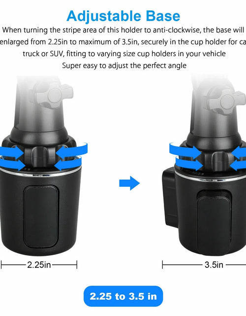Load image into Gallery viewer, Car Phone Holder Mount, Phone Mount for Car Universal 360 Adjustable Phone Holder , Car Cup Holder for All Smartphones
